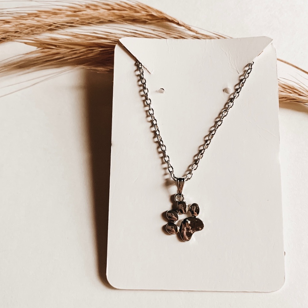 Paw Necklace Silver
